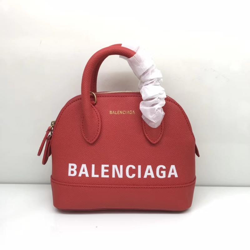 Balenciaga Bags 5188730 Cross pattern solid red white font
